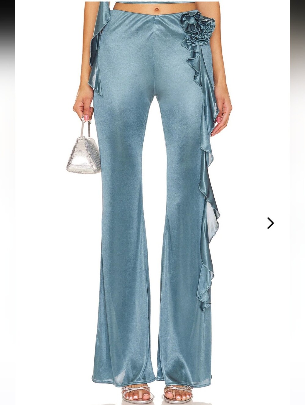 Lovers + Friends Giulia Pant In Teal Grey